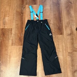 Gerry Black Snow Pants with Aqua Accent